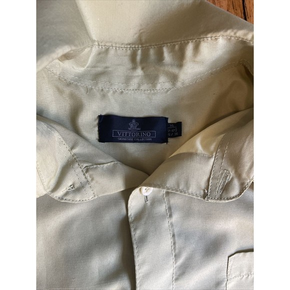 Vittorino Mens XL Green Long Sleeve Button Up Shirt - Picture 2 of 4